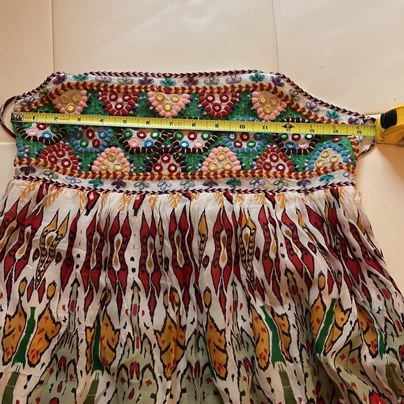 EUC ZARA STRAPY EMBELLISHED FLIRTY MINI DRESS, size small - Picture 8 of 9